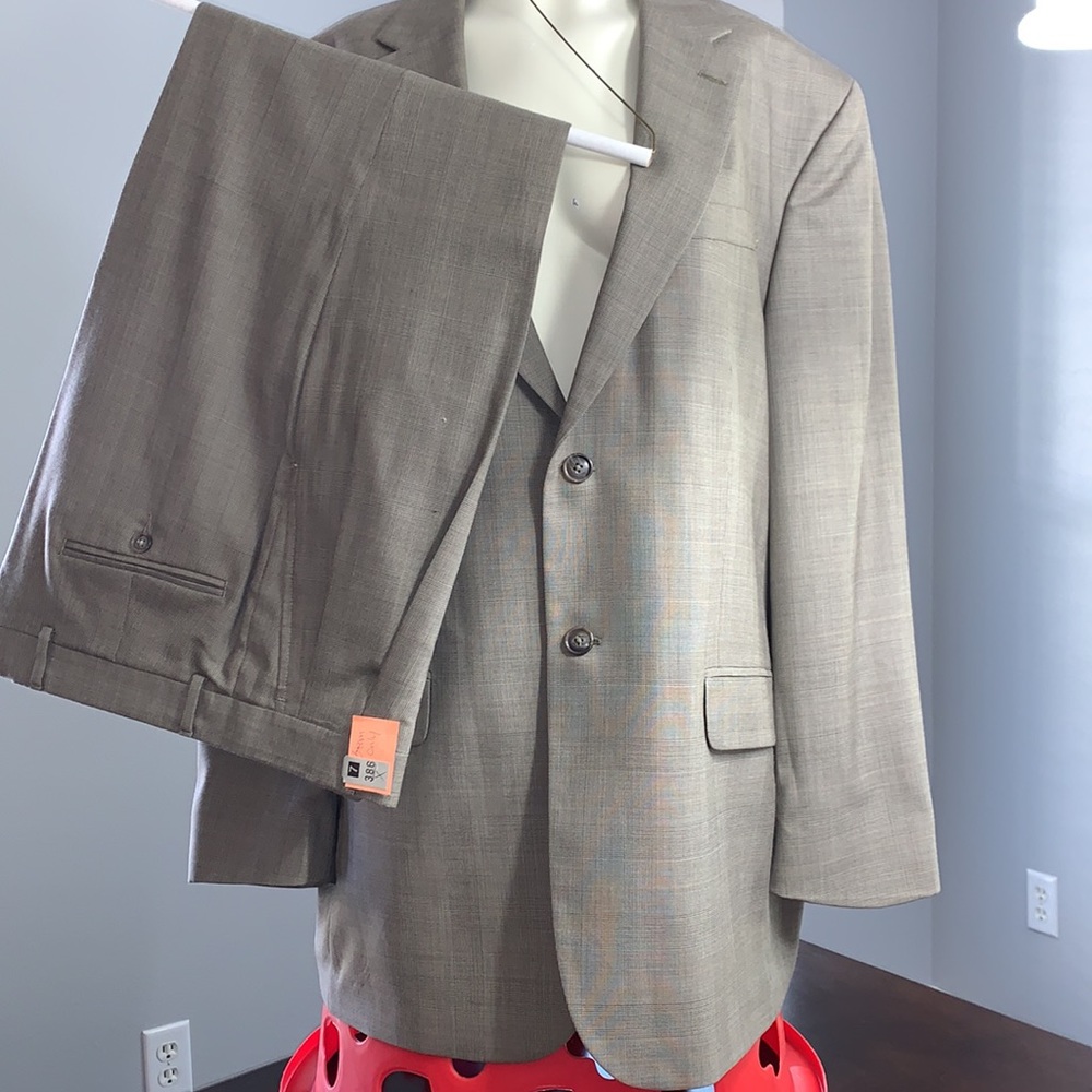 Men’s Stafford Suit Top & Pants Sz 44R Pants 34X30